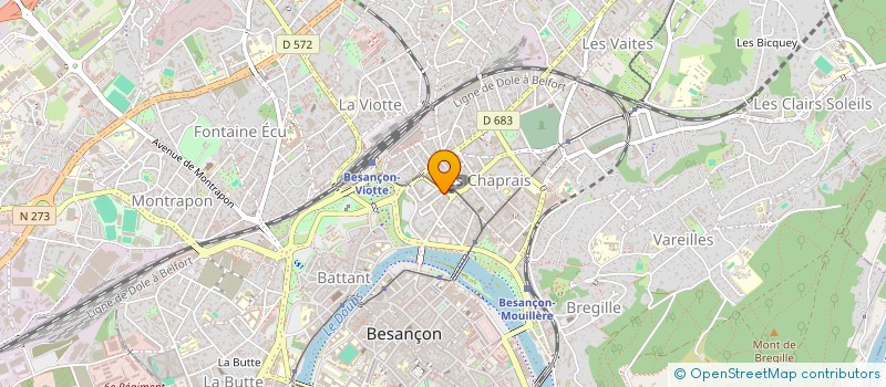 localisation de l'entreprise COMPAGNIE DES VEDETTES DE BESANCON à BESANCON