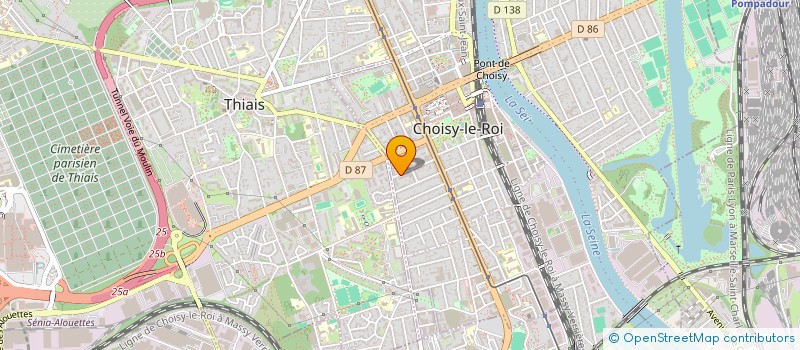 localisation de l'entreprise COMPAGNIE DES VERS D'O à CHOISY-LE-ROI