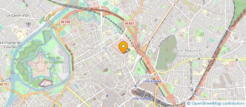 localisation de l'entreprise COMPAGNIE DES VINS ET SPIRITUEUX à LILLE