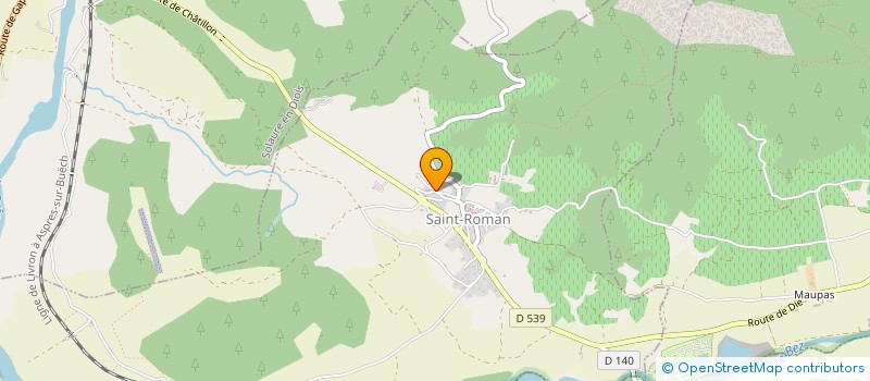 localisation de l'entreprise COMPAGNIE DES VOIX LIEES  SAINT-ROMAN