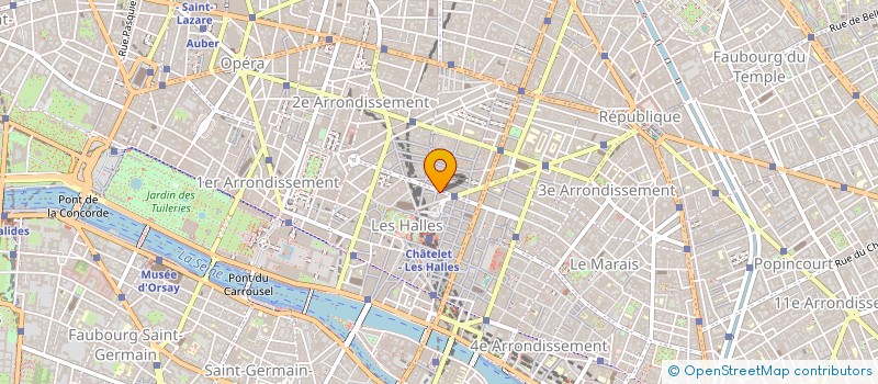 localisation de l'entreprise COMPAGNIE DES VOYAGES DE GROUPE à PARIS