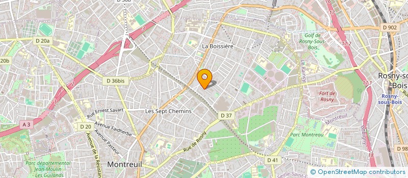 localisation de l'entreprise COMPAGNIE DES ZURLUBERLUS à MONTREUIL