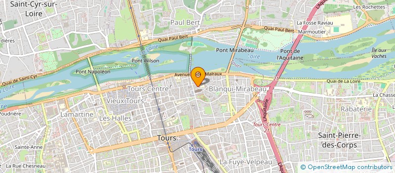 localisation de l'entreprise COMPAGNIE DETREMPE  TOURS