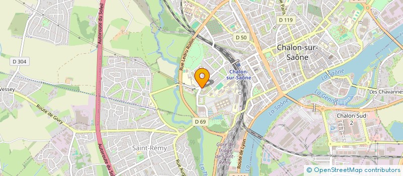 localisation de l'entreprise COMPAGNIE DISPERSEE  CHALON-SUR-SAONE