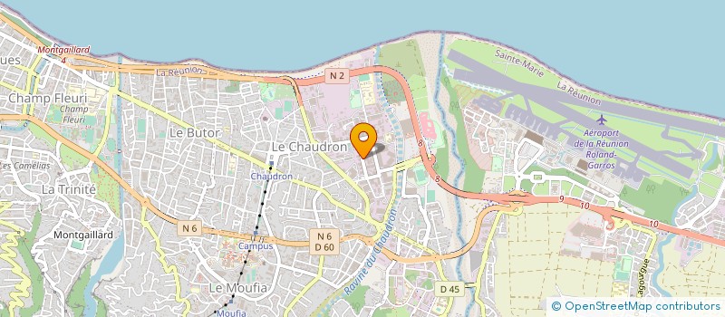 localisation de l'entreprise COMPAGNIE DISTRIBUTION DES MASCAREIGNES à SAINT-DENIS