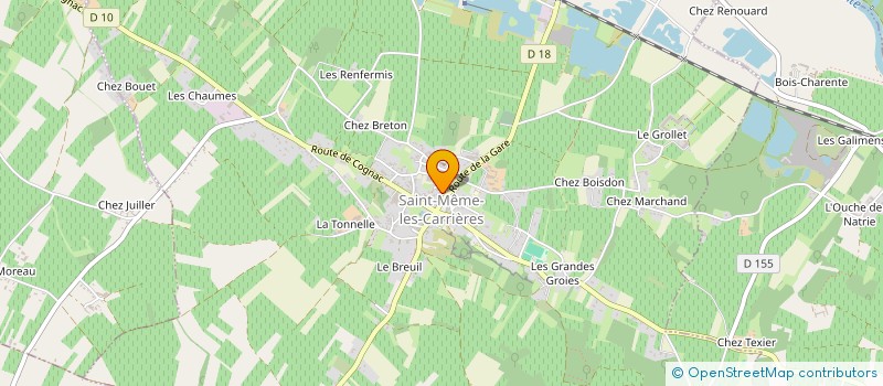 localisation de l'entreprise COMPAGNIE DJUNGALO TEATRO à SAINT-MEME-LES-CARRIERES