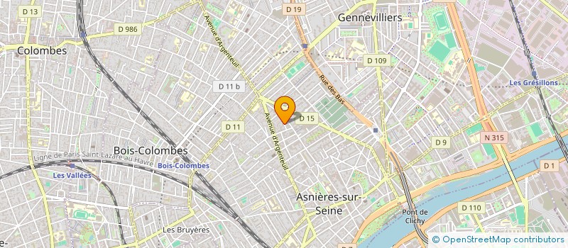 localisation de l'entreprise COMPAGNIE DOUBLE-JEU  ASNIERES-SUR-SEINE