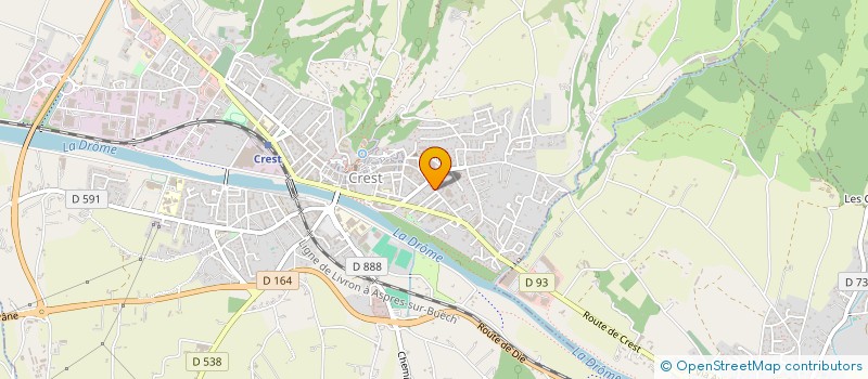 localisation de l'entreprise COMPAGNIE DOUBLE UN  CREST