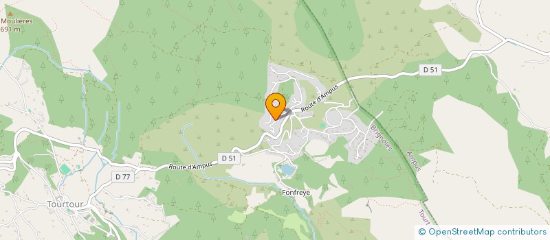 localisation de l'entreprise COMPAGNIE DOUCE FOLIE  TOURTOUR