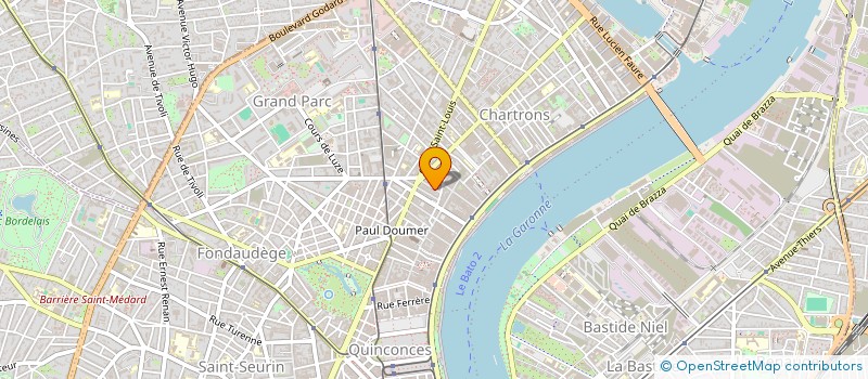 localisation de l'entreprise COMPAGNIE DOUZE POUR UN  BORDEAUX