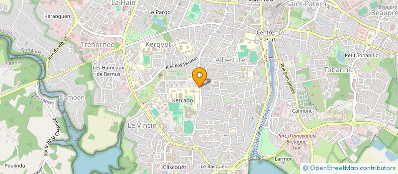 localisation de l'entreprise COMPAGNIE DRAMATIQUE LES CABANIERS à VANNES