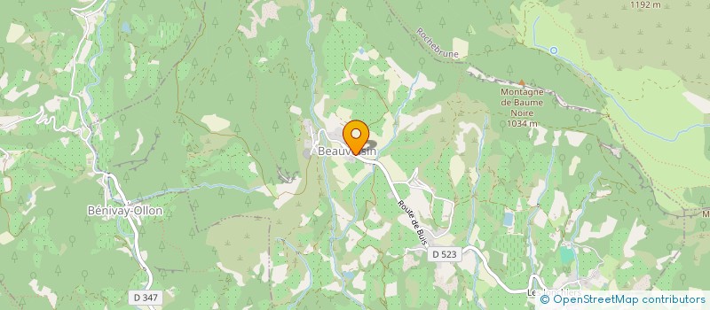 localisation de l'entreprise COMPAGNIE DROMOISE DE LA CIGALE  BEAUVOISIN