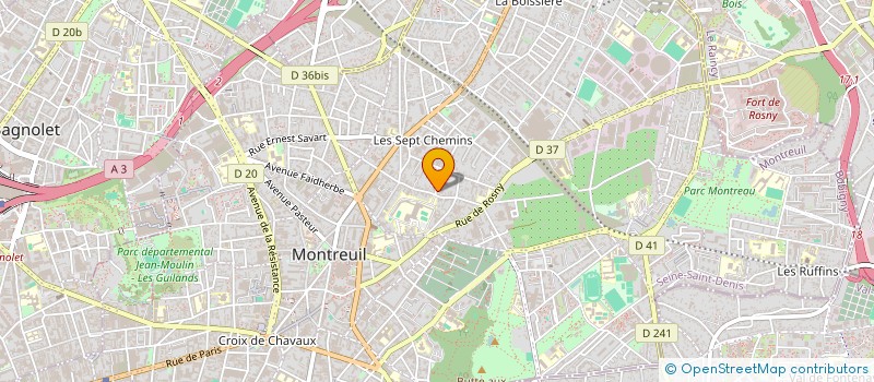 localisation de l'entreprise COMPAGNIE DTM 9.4 à MONTREUIL