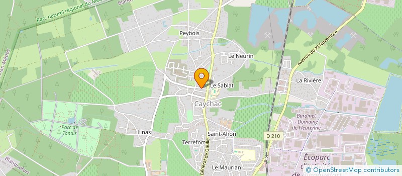 localisation de l'entreprise COMPAGNIE DU 45 PARALLELE à BLANQUEFORT