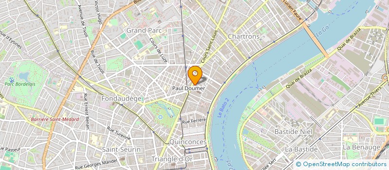 localisation de l'entreprise COMPAGNIE DU BARRAGE  BORDEAUX