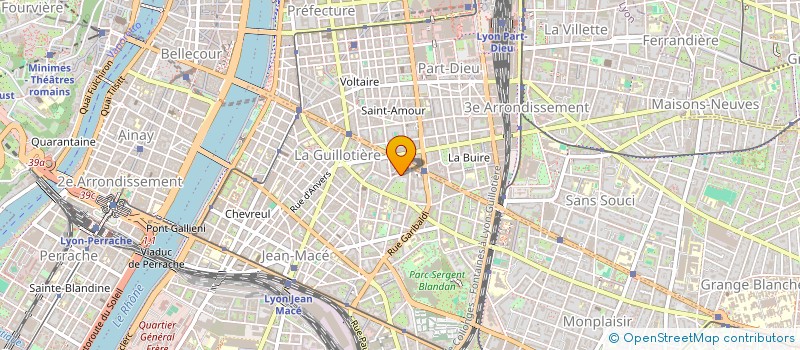 localisation de l'entreprise COMPAGNIE DU BATIMENT DE FRANCE CBF à LYON