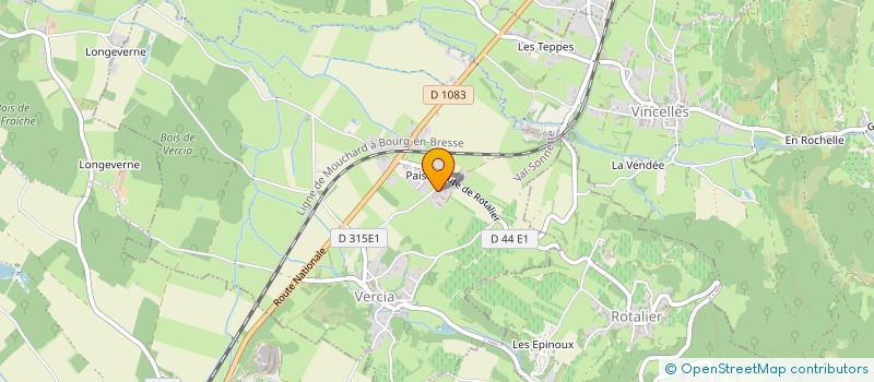 localisation de l'entreprise COMPAGNIE DU BOIS DU JURA  VAL-SONNETTE