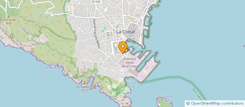 localisation de l'entreprise COMPAGNIE DU CAILLOU à LA CIOTAT