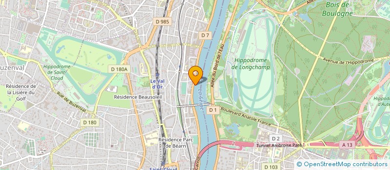 localisation de l'entreprise COMPAGNIE DU CARIBOU à SAINT-CLOUD