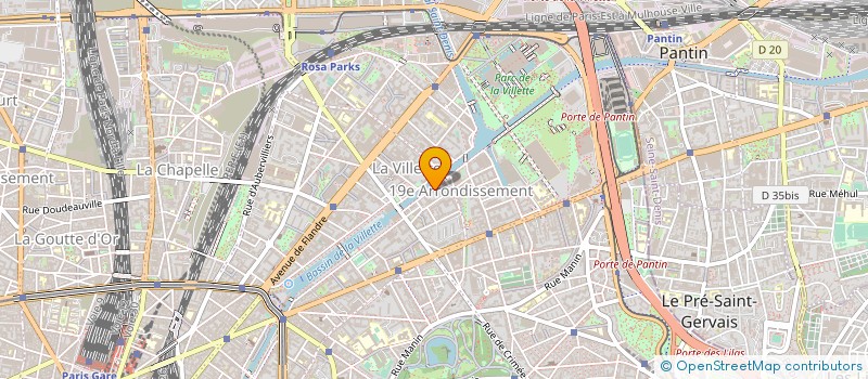 localisation de l'entreprise COMPAGNIE DU CHAT PERCHE  PARIS