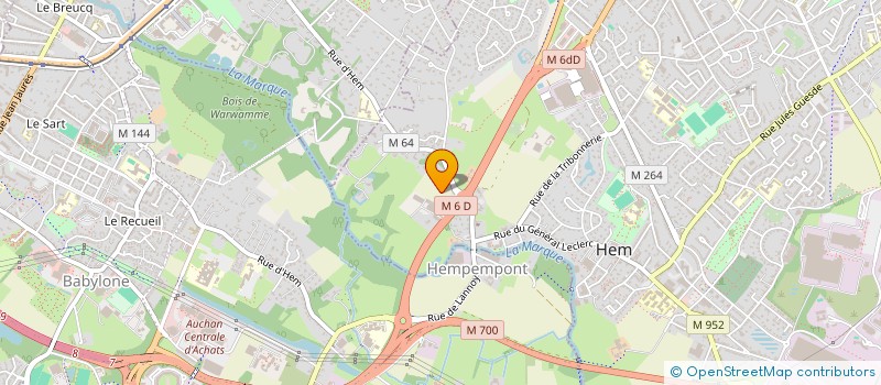 localisation de l'entreprise COMPAGNIE DU CHENE  HEM