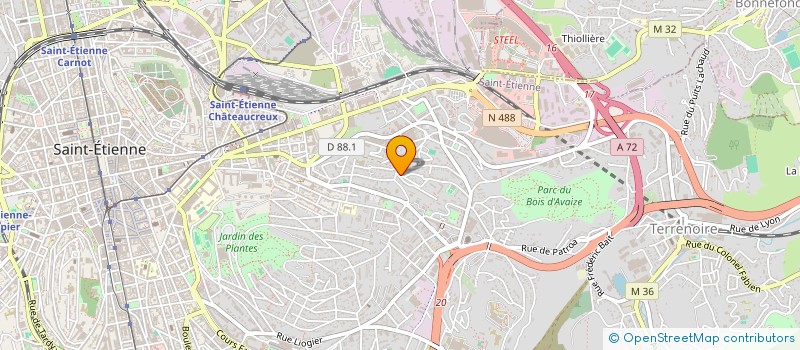 localisation de l'entreprise COMPAGNIE, DU CLAIR OBSCUR  SAINT-ETIENNE