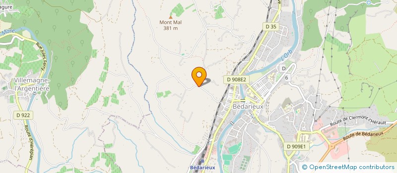 localisation de l'entreprise COMPAGNIE DU CLAPAS à BEDARIEUX