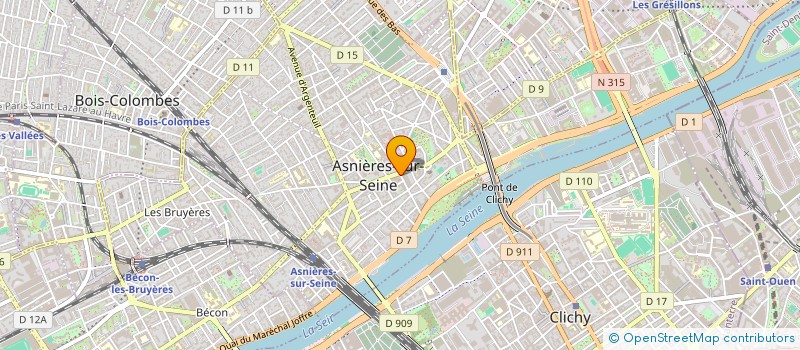 localisation de l'entreprise COMPAGNIE DU CRAYON  ASNIERES-SUR-SEINE