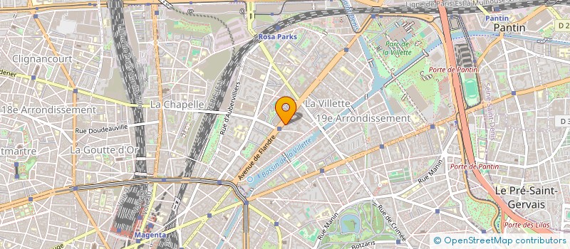 localisation de l'entreprise COMPAGNIE DU CRISTAL NOIR à PARIS
