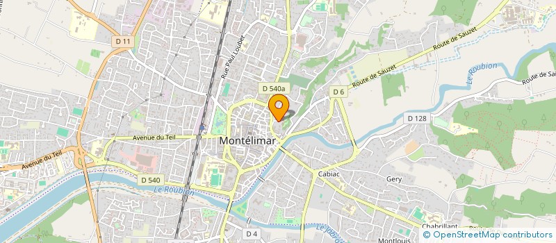 localisation de l'entreprise COMPAGNIE DU CYCLOPHONE à MONTELIMAR