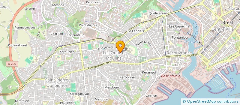 localisation de l'entreprise COMPAGNIE DU DEHORS à BREST