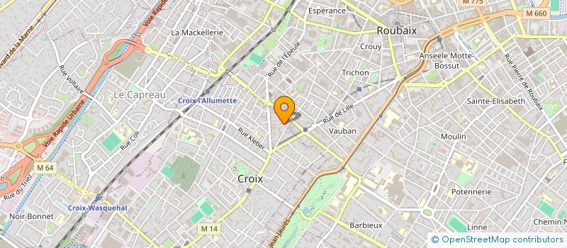localisation de l'entreprise COMPAGNIE DU FRENE à CROIX