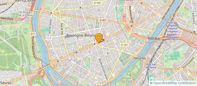 localisation de l'entreprise COMPAGNIE DU GREEMENT  BOULOGNE-BILLANCOURT