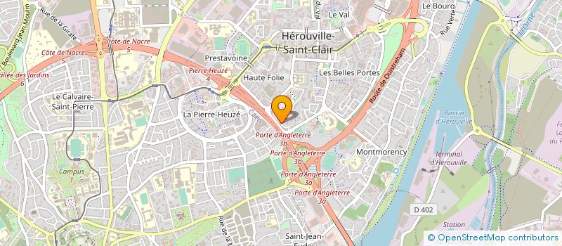 localisation de l'entreprise COMPAGNIE DU GRENADIN  HEROUVILLE SAINT CLAIR