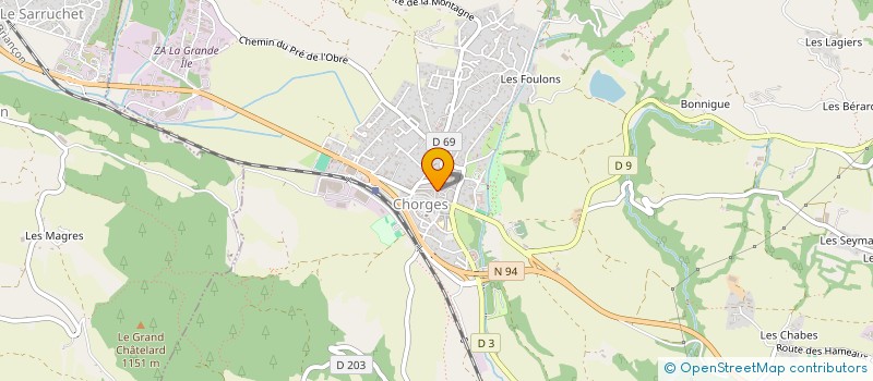 localisation de l'entreprise COMPAGNIE DU KALEIDOSCOPE  CHORGES