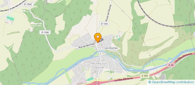 localisation de l'entreprise COMPAGNIE DU KM 69  FLEUREY-SUR-OUCHE