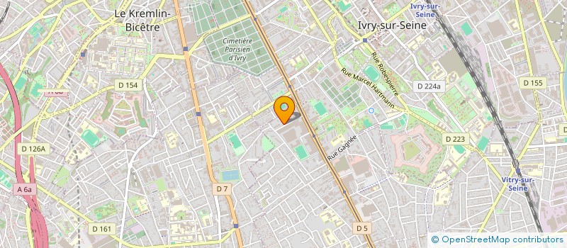 localisation de l'entreprise COMPAGNIE DU KRAKEN à VITRY-SUR-SEINE