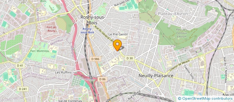 localisation de l'entreprise COMPAGNIE DU LABYRINTHE à ROSNY-SOUS-BOIS