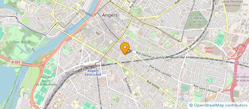 localisation de l'entreprise COMPAGNIE DU LEVANT à ANGERS