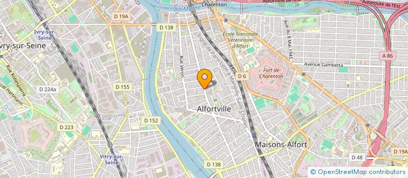 localisation de l'entreprise COMPAGNIE DU LOPHOPHORE à ALFORTVILLE
