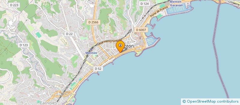 localisation de l'entreprise COMPAGNIE DU MIDI DES RENTES IMMOBILIERES  MENTON