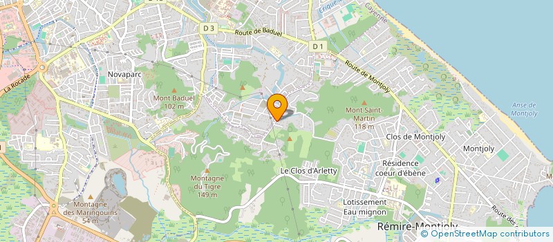 localisation de l'entreprise COMPAGNIE DU NIGREDO à REMIRE-MONTJOLY