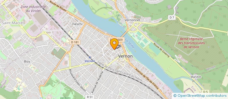 localisation de l'entreprise COMPAGNIE DU NOUVEAU MONDE à VERNON