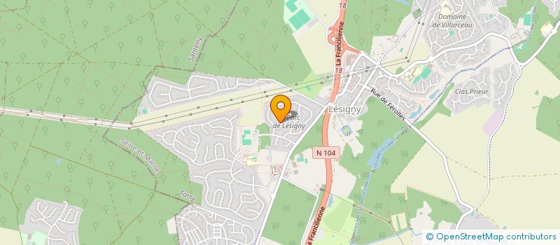 localisation de l'entreprise COMPAGNIE DU PARC  LESIGNY