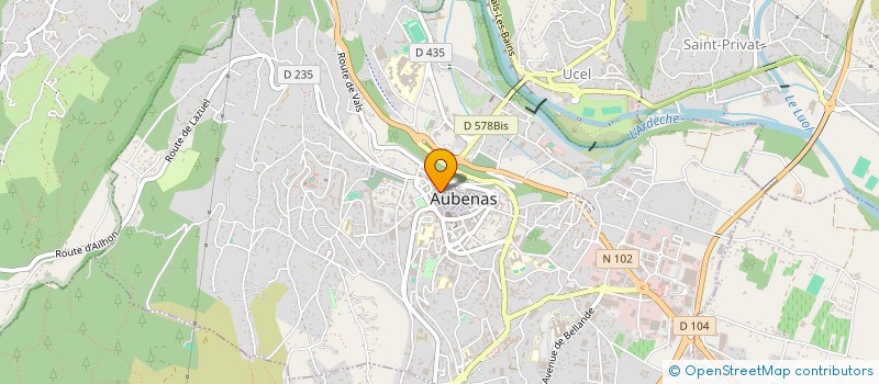 localisation de l'entreprise COMPAGNIE DU PASSAGE à AUBENAS