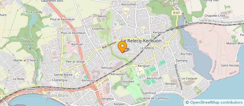 localisation de l'entreprise COMPAGNIE DU PINSON BAVARD  LE RELECQ-KERHUON