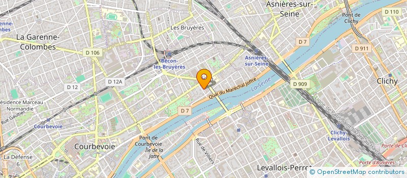 localisation de l'entreprise COMPAGNIE DU PONT SA à COURBEVOIE