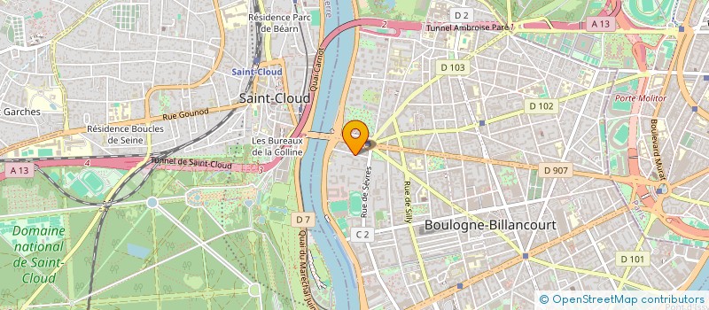 localisation de l'entreprise COMPAGNIE DU PRINTEMPS à BOULOGNE-BILLANCOURT