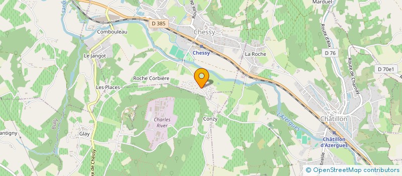 localisation de l'entreprise COMPAGNIE DU RAMEAU D'OR  CHESSY