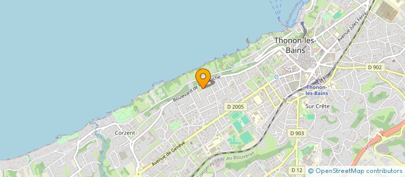 localisation de l'entreprise COMPAGNIE DU RIVAGE à THONON-LES-BAINS